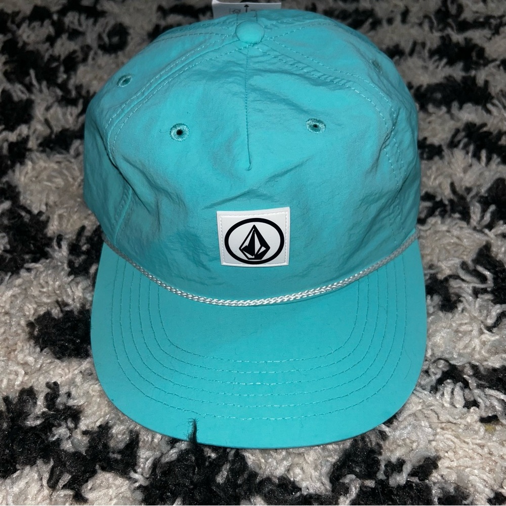 Volcom Wave Rider Rope Hat Adjustable Strapback One Size Blue NWT